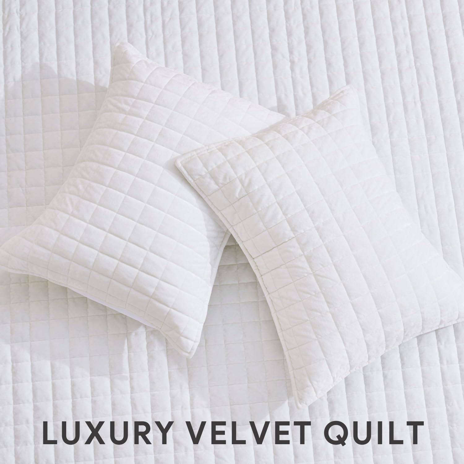 Foto 4 | Juego De Edredón Recyco Luxury Velvet King Size, Color Blanco Brillante - Venta Internacional.