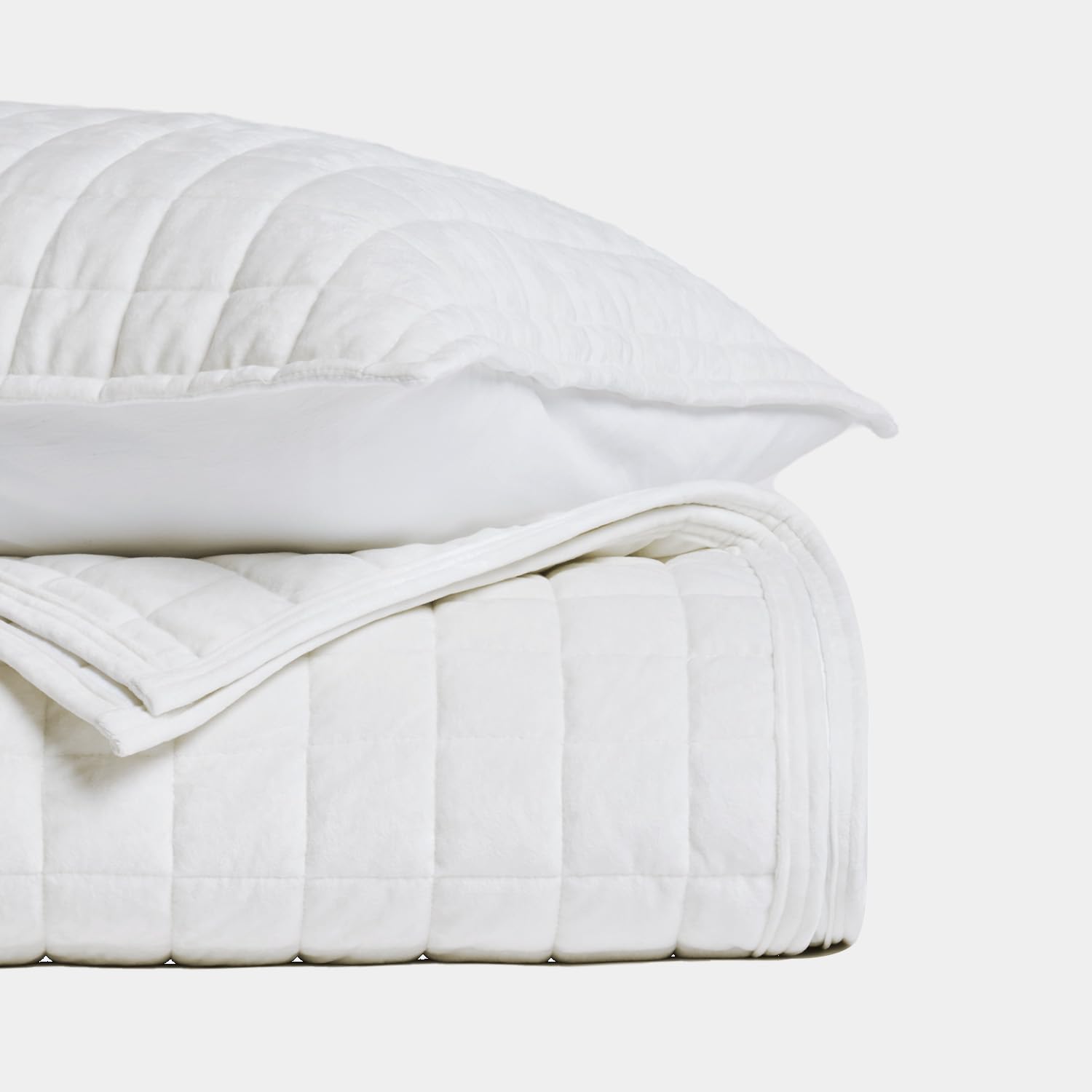Foto 6 | Juego De Edredón Recyco Luxury Velvet King Size, Color Blanco Brillante - Venta Internacional.
