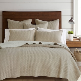 Foto 2 | Set De Edredón Levtex Home Cross Stitch Taupe King Con 2 Fundas - Venta Internacional.