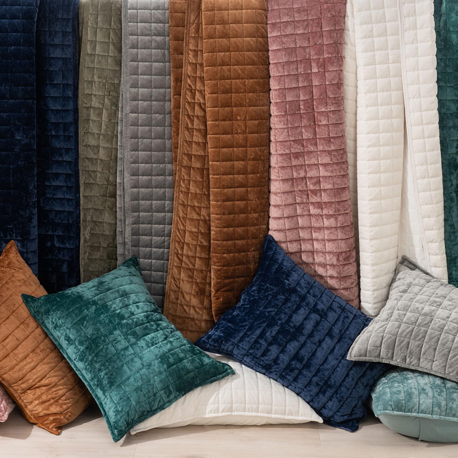 Foto 6 | Juego De Colcha Recyco Luxury Velvet King Size Con 2 Fundas De Terracota - Venta Internacional.