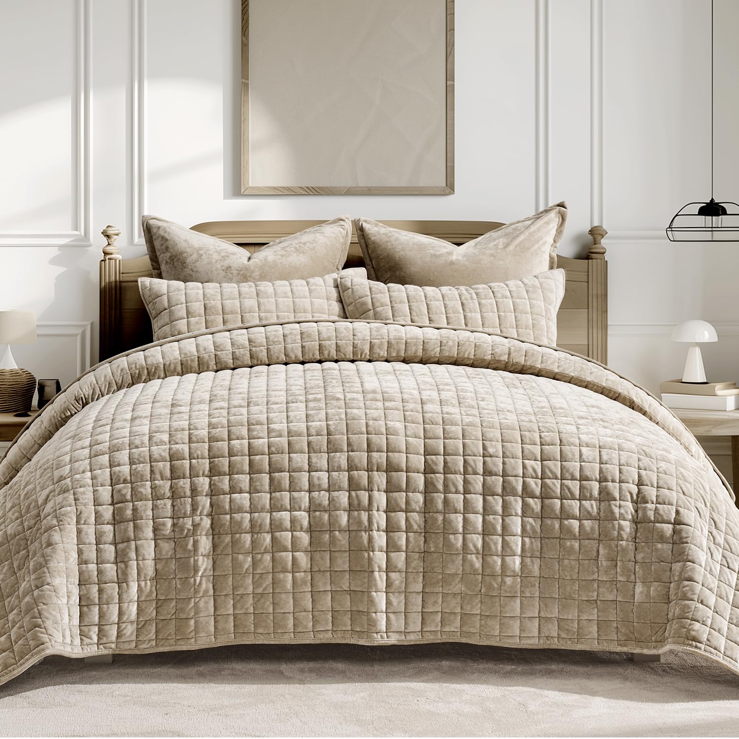 Foto 1 | Juego De Edredón Recyco Luxury Velvet King Size Urban Taupe - Venta Internacional.