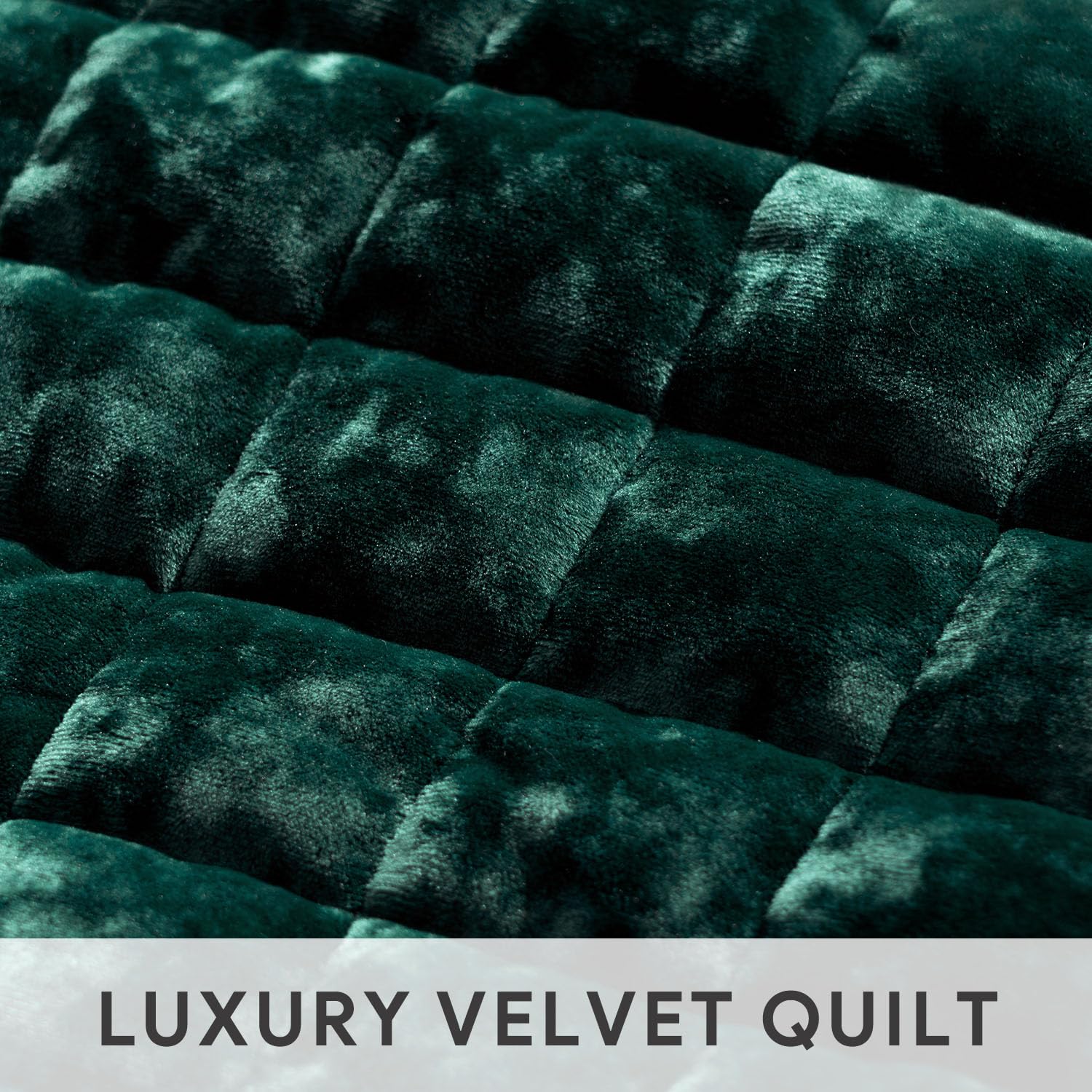Foto 5 | Juego De Edredón Recyco Luxury Velvet Full Queen Con 2 Fundas, Color Verde - Venta Internacional.