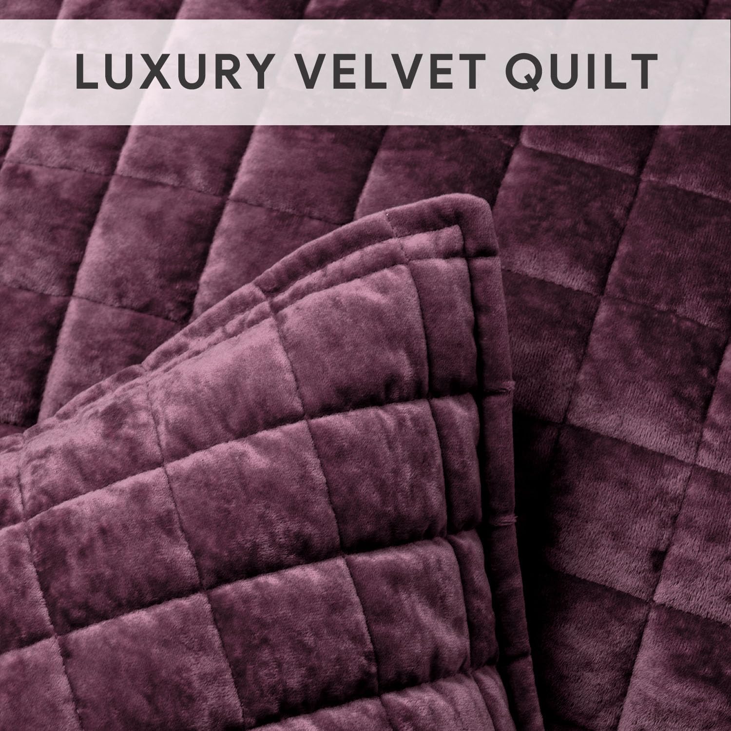 Foto 5 | Juego De Edredón Recyco Luxury Velvet Full Queen Con 2 Fundas, Color Malva - Venta Internacional.