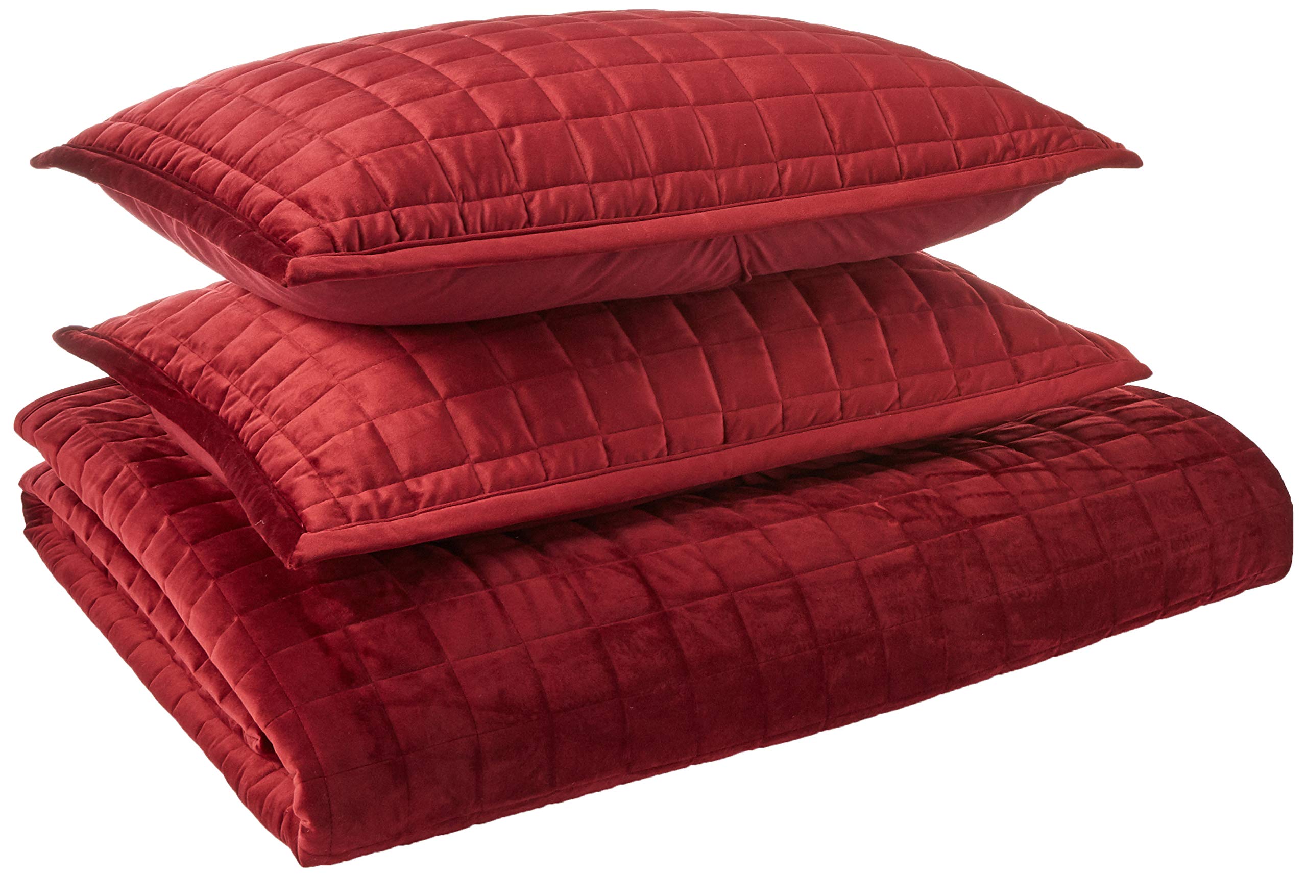 Foto 2 pulgar | Juego De Colcha Tribeca Living Luxury Velvet Queen Con 2 Fundas De Almohada - Venta Internacional.
