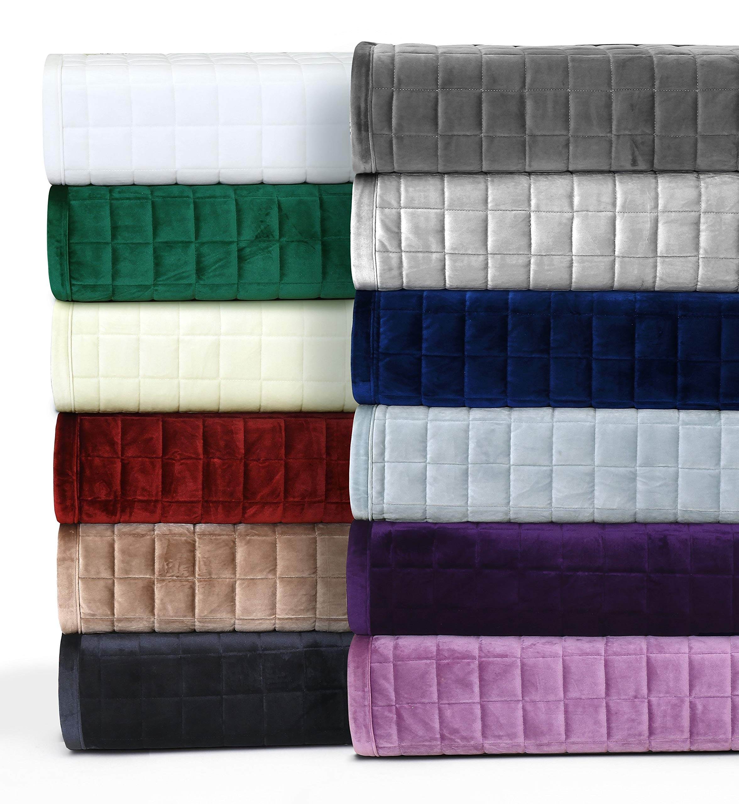 Foto 4 pulgar | Juego De Edredón Tribeca Living Luxury Velvet King Silver Grey - Venta Internacional.