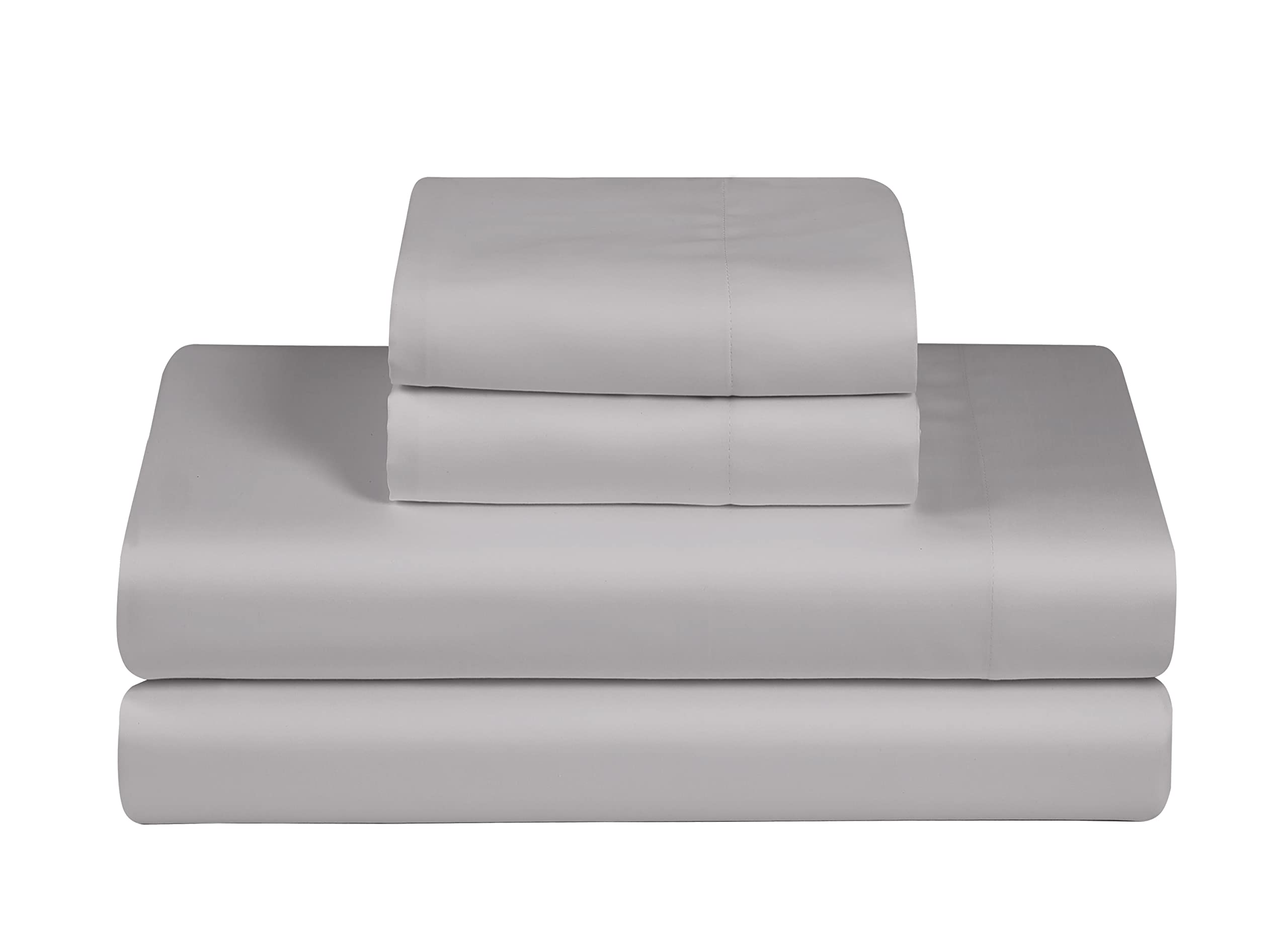 Juego De Sábanas Feather & Stitch Luxe Percale, 100% Algodón, Completo - Venta Internacional.