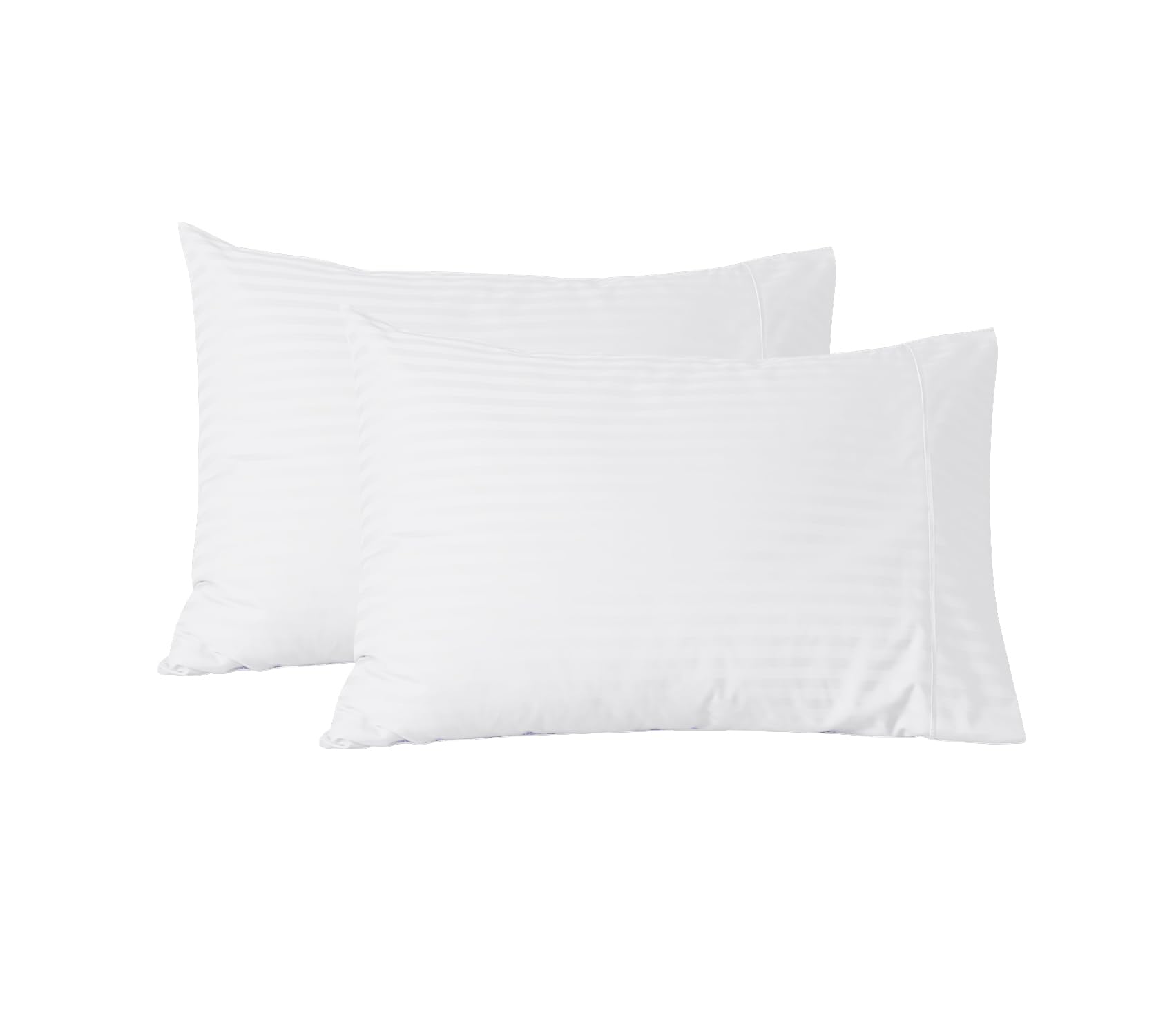 Foto 2 | Juego De Fundas De Almohada Feather & Stitch 100% Algodón King 500tc X2 - Venta Internacional.
