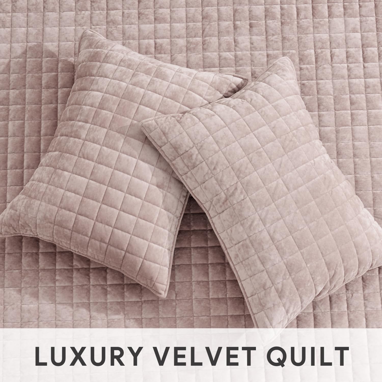 Foto 4 | Juego De Edredón Recyco Luxury Velvet Full Queen Con 2 Fundas De Color Rosa - Venta Internacional.