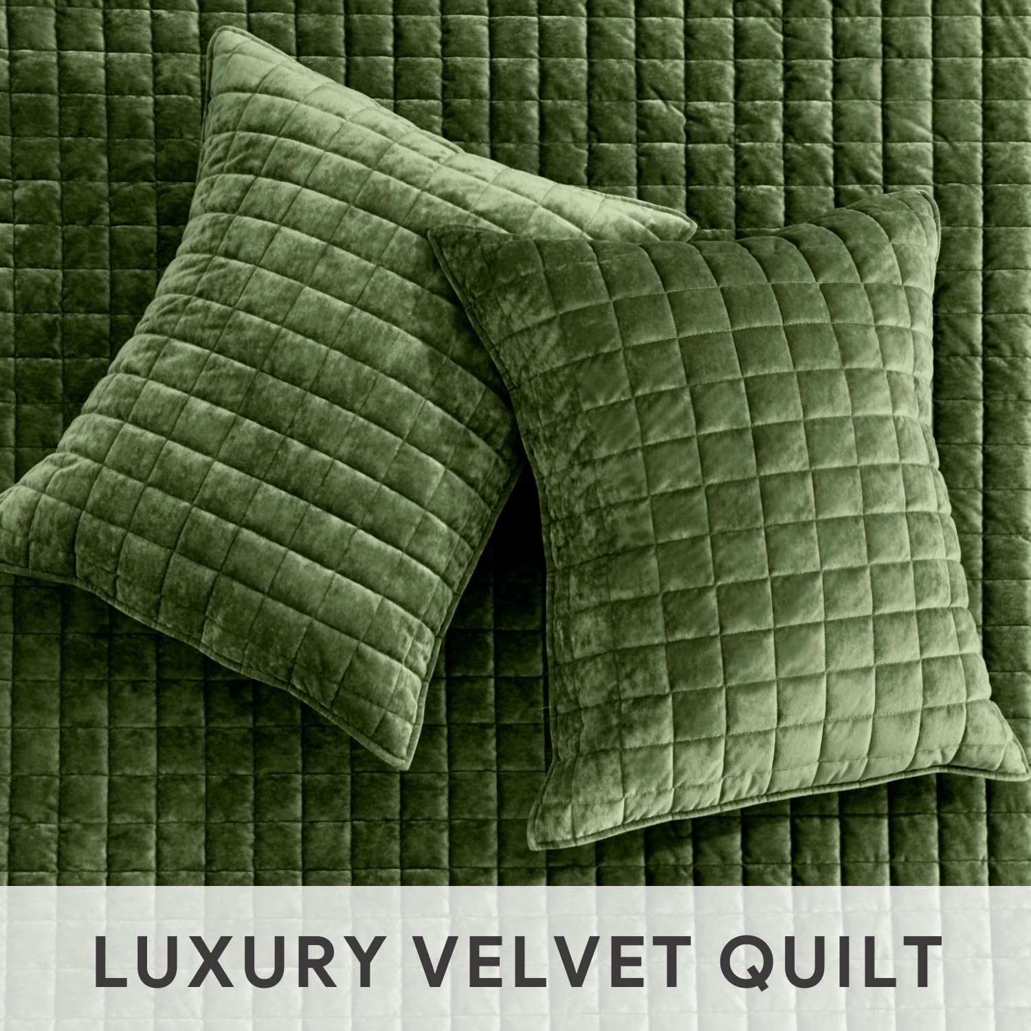 Foto 5 pulgar | Juego De Edredón Recyco Luxury Velvet Full Queen Con 2 Fundas Loden - Venta Internacional.
