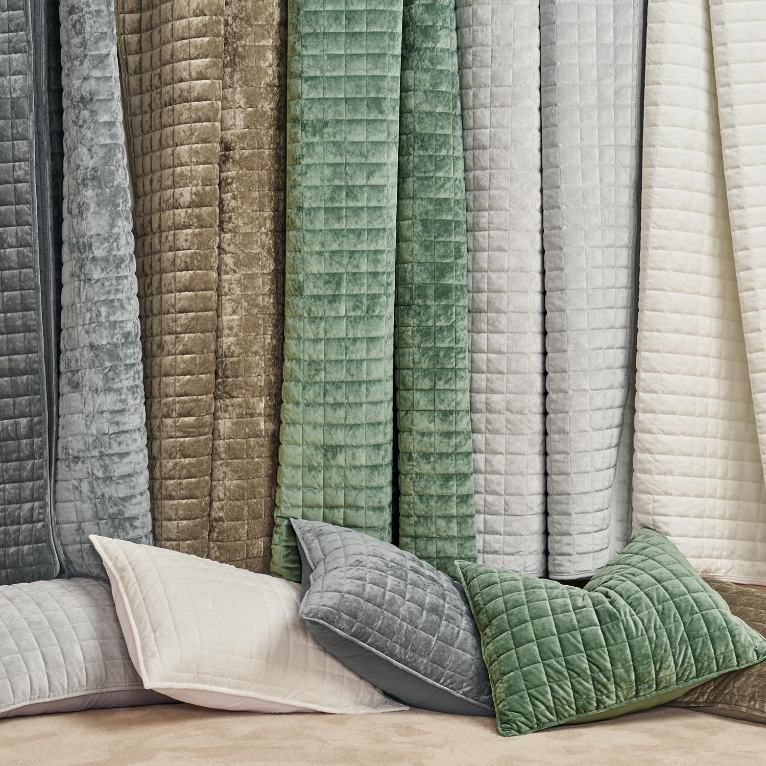 Foto 6 | Juego De Colcha Recyco Luxury Velvet Full Queen Con 2 Fundas, Color Gris - Venta Internacional.