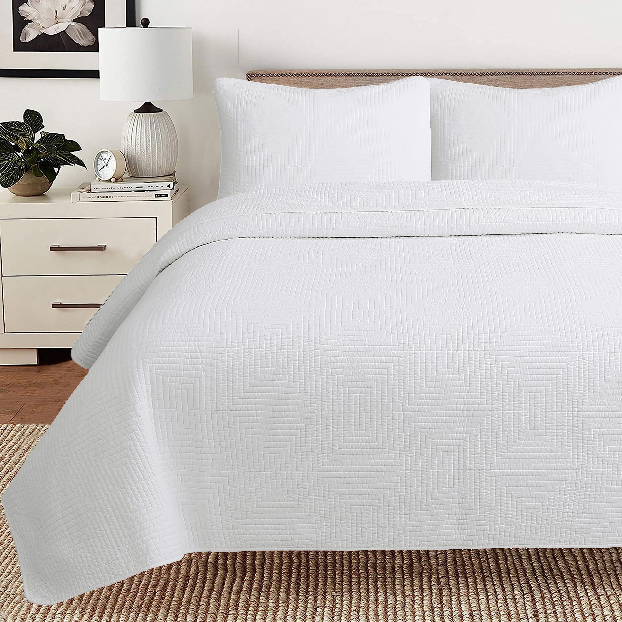 Juego De Ropa De Cama Cozy Line Home Fashions, 100% Algodón, Tamaño Queen, 3 Piezas - Venta Internacional.