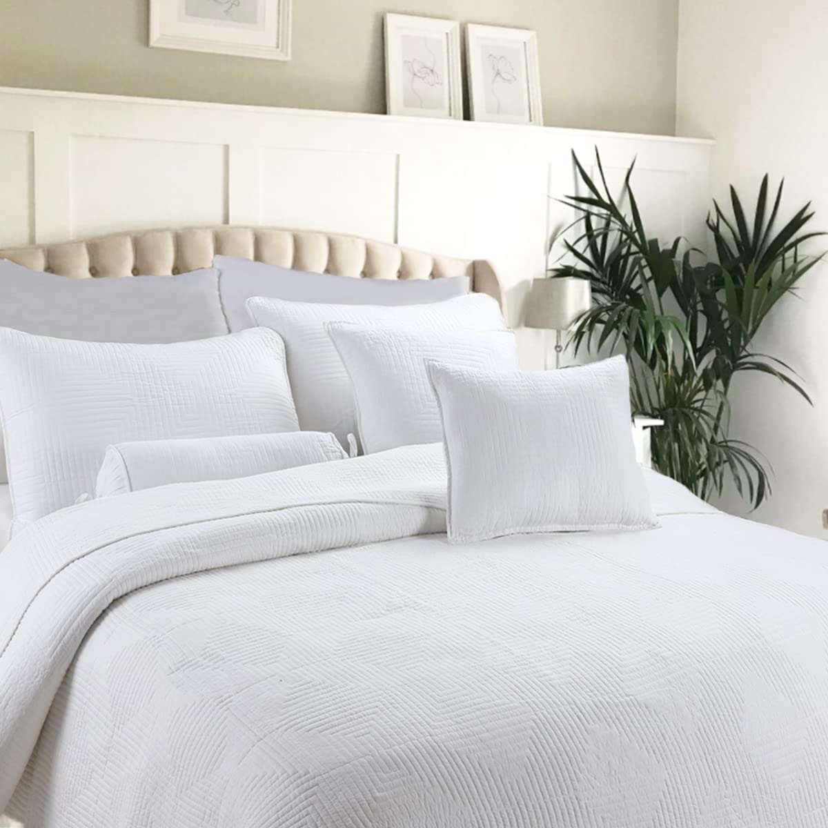 Foto 3 pulgar | Juego De Ropa De Cama Cozy Line Home Fashions, 100% Algodón, Tamaño Queen, 3 Piezas - Venta Internacional.