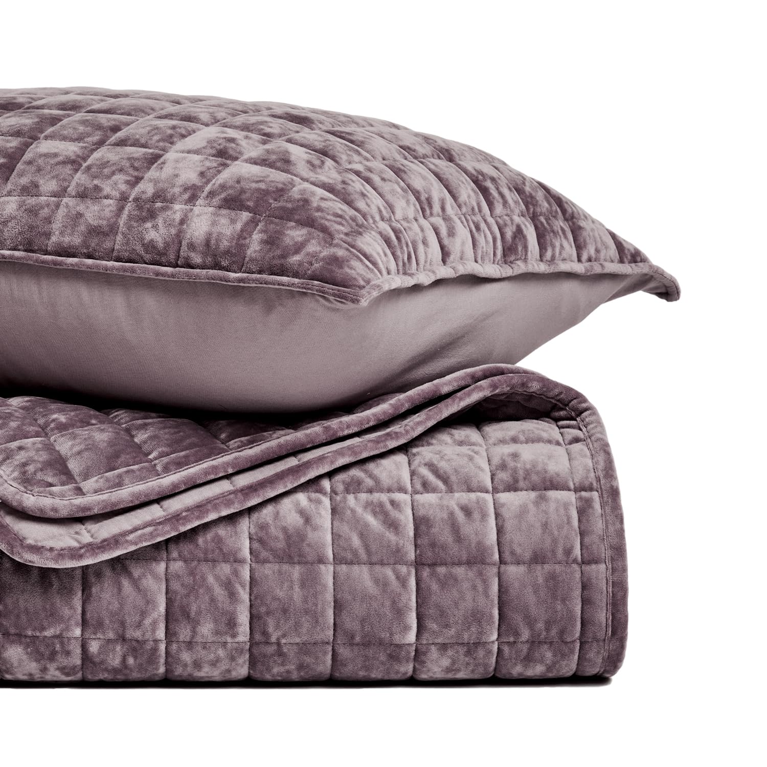 Foto 5 | Juego De Edredón Recyco Luxury Velvet King Size, Color Morado Con 2 Fundas - Venta Internacional.