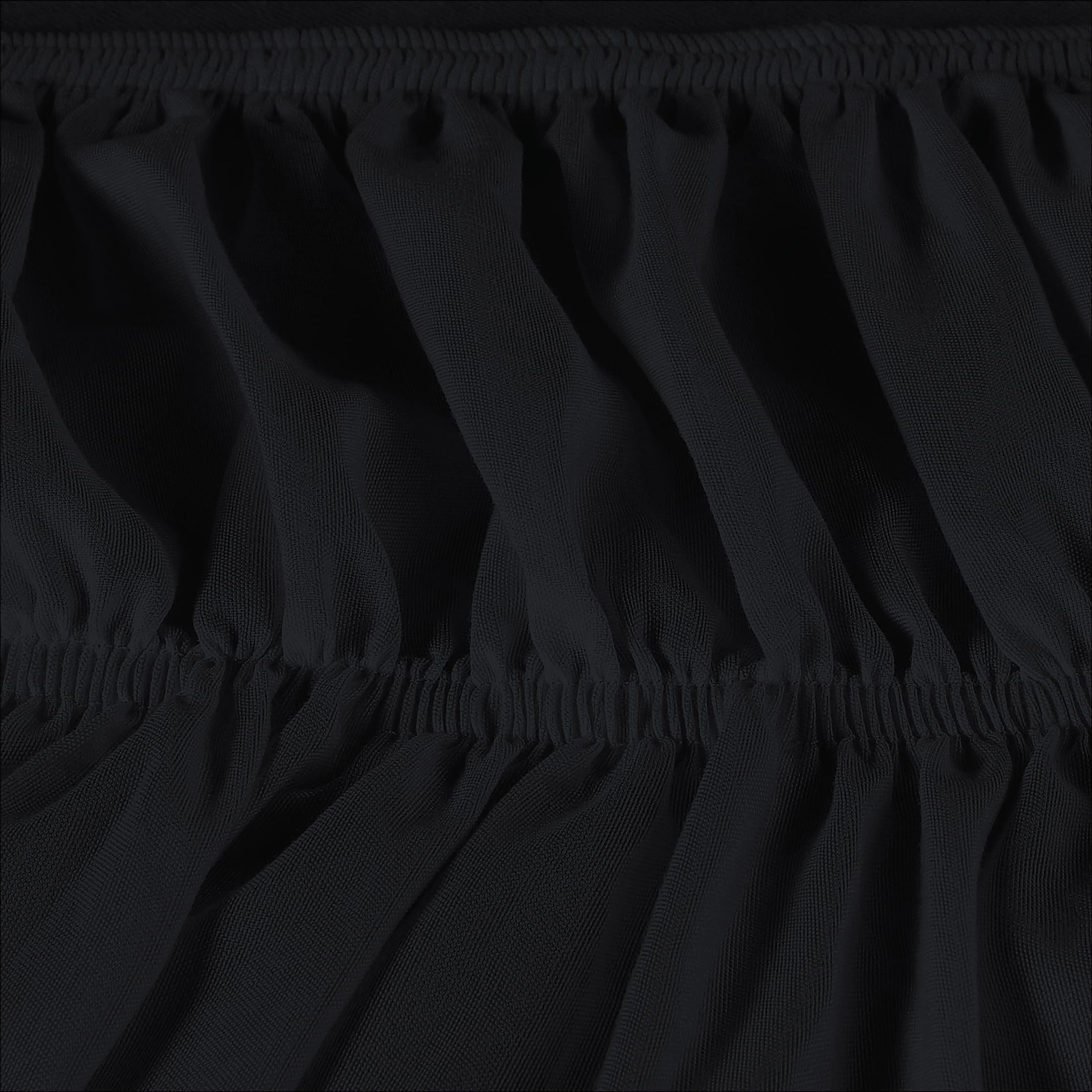 Foto 6 pulgar | Falda De Cama Utopia Bedding Totalmente Elástica Con Volantes De 40 Cm, Color Negro - Venta Internacional.