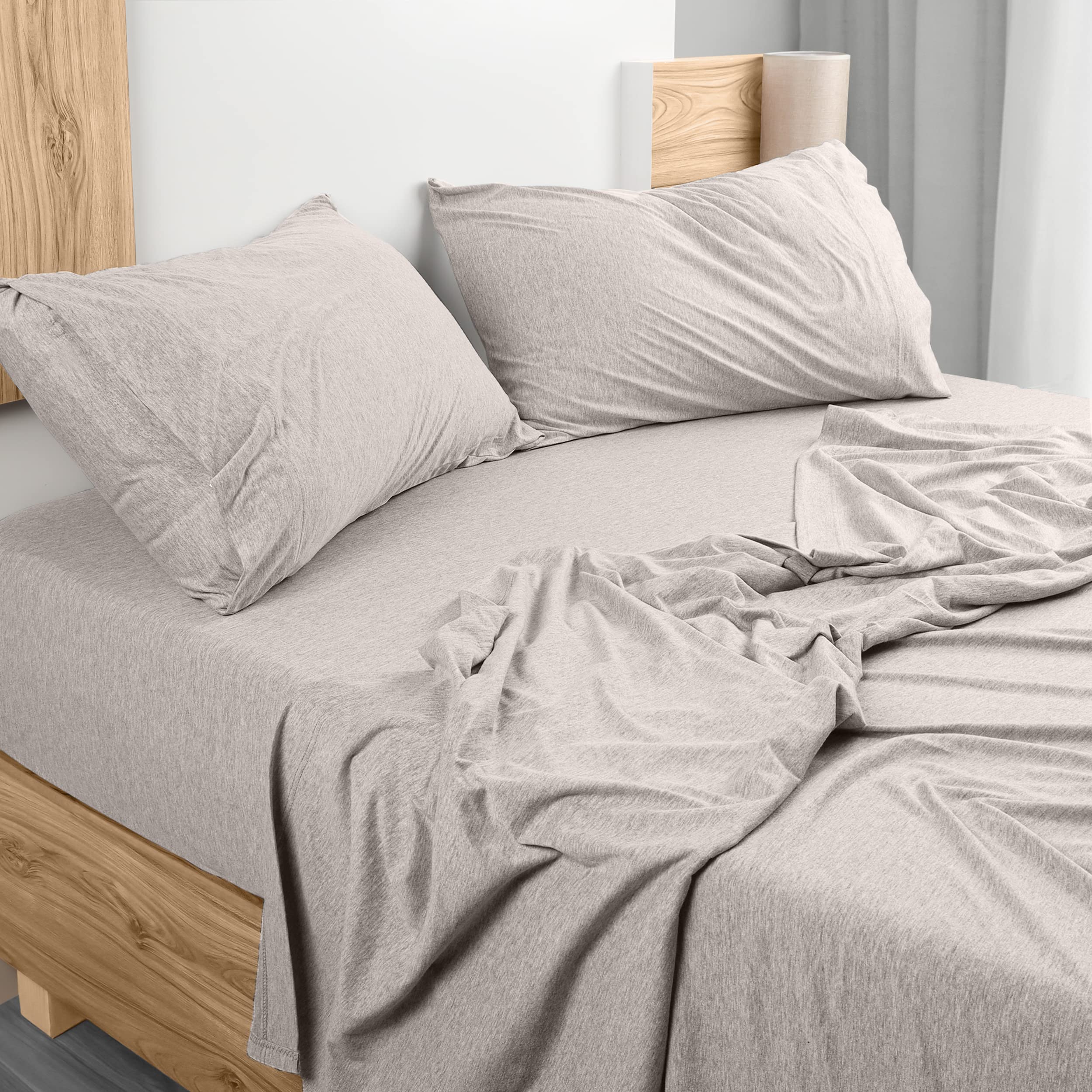 Juego De Sábanas Utopia Bedding King Size Jersey, Algodón Y Avena - Venta Internacional.