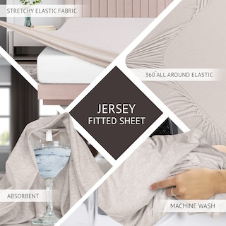 Foto 5 | Juego De Sábanas Utopia Bedding King Size Jersey, Algodón Y Avena - Venta Internacional.