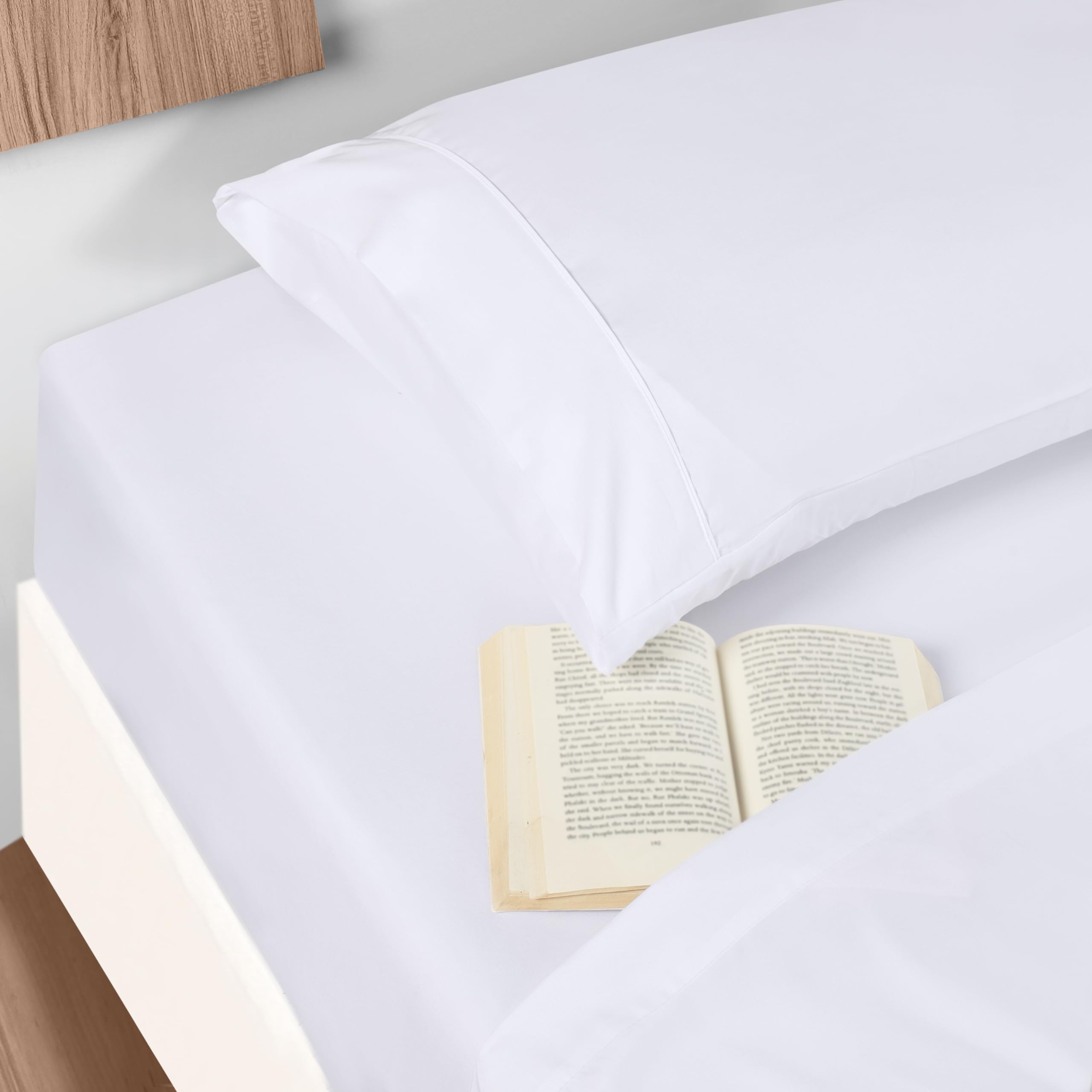 Foto 7 pulgar | Juego De Sábanas Utopia Bedding De Microfibra Totalmente Cepillada, Color Blanco - Venta Internacional.