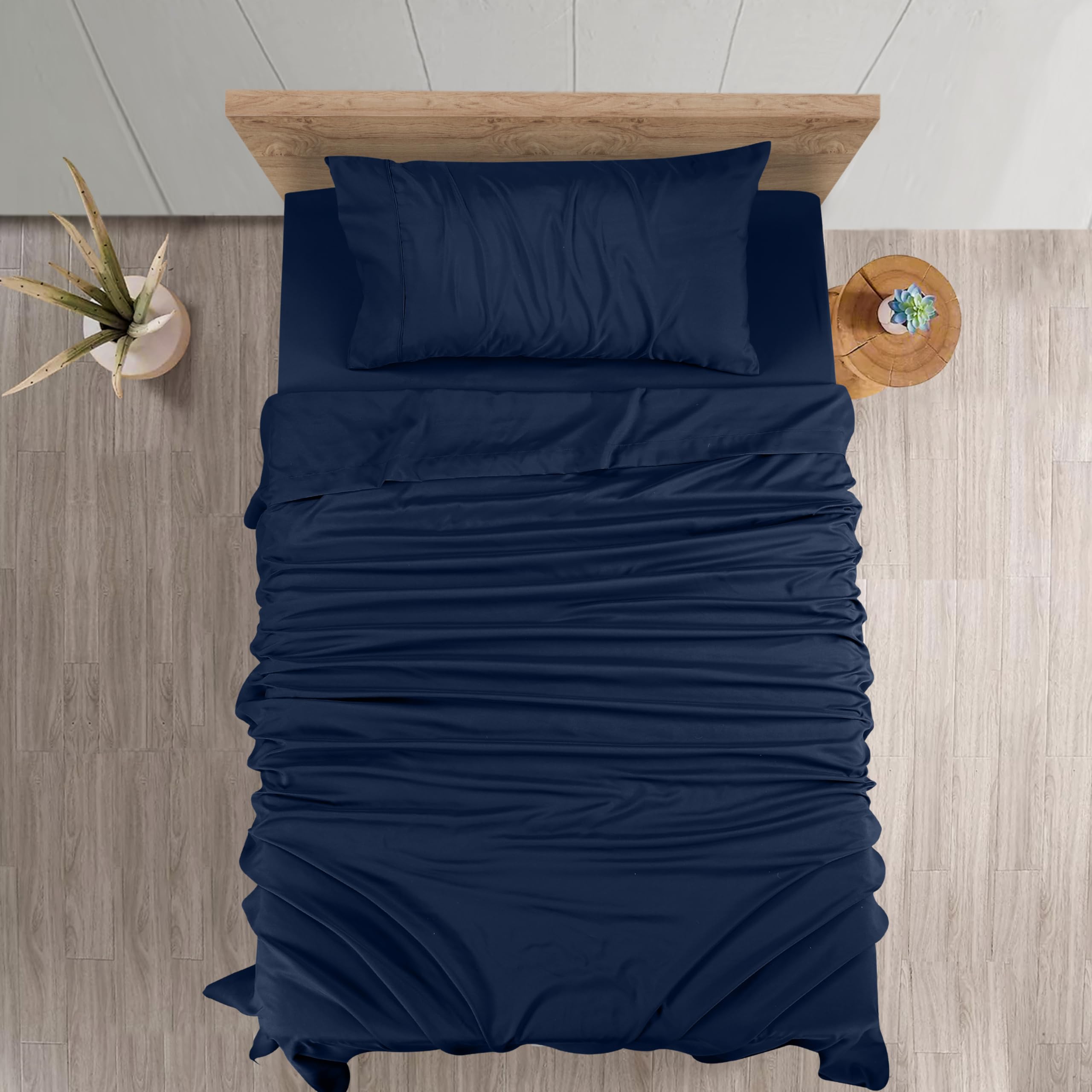 Foto 4 pulgar | Juego De Sábanas Utopia Bedding De Microfibra Cepillada, Tamaño Doble - Venta Internacional.