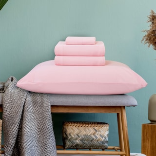 Foto 3 | Juego De Sábanas Utopia Bedding, Jersey De Punto De Algodón, Talla King, Rosa - Venta Internacional.