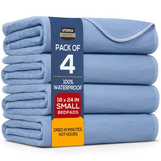 Foto 1 | Almohadillas Lavables Utopia Bedding, 45 X 60 Cm, Impermeables (paquete De 4) - Venta Internacional.