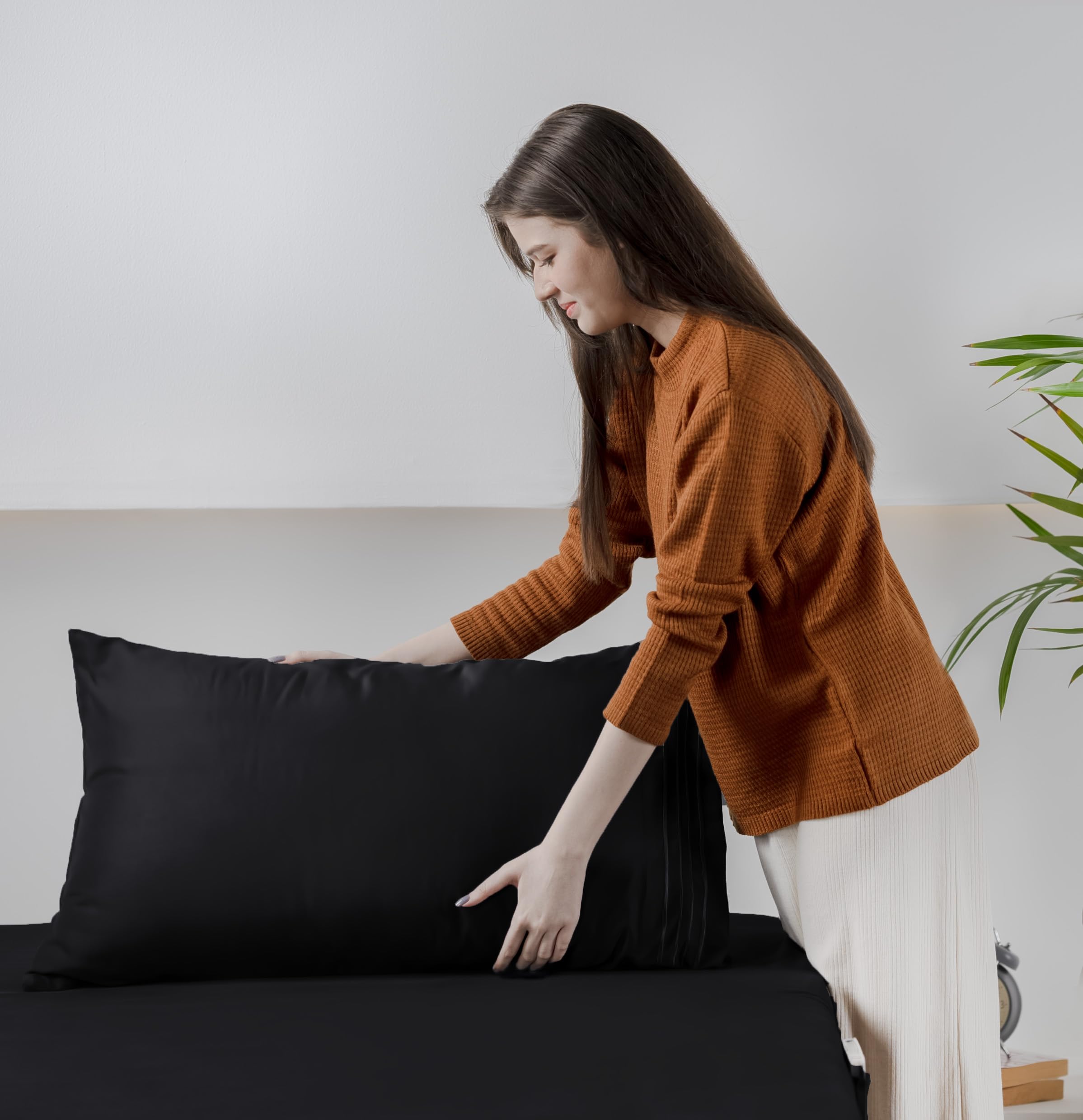 Foto 7 | Juego De Sábanas Utopia Bedding Twin Soft De Microfibra, 3 Piezas, Color Negro - Venta Internacional.