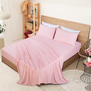 Foto 2 | Juego De Sábanas Utopia Bedding Queen Jersey, Mezcla De Algodón, Rosa - Venta Internacional.