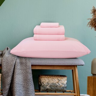 Foto 3 | Juego De Sábanas Utopia Bedding Queen Jersey, Mezcla De Algodón, Rosa - Venta Internacional.