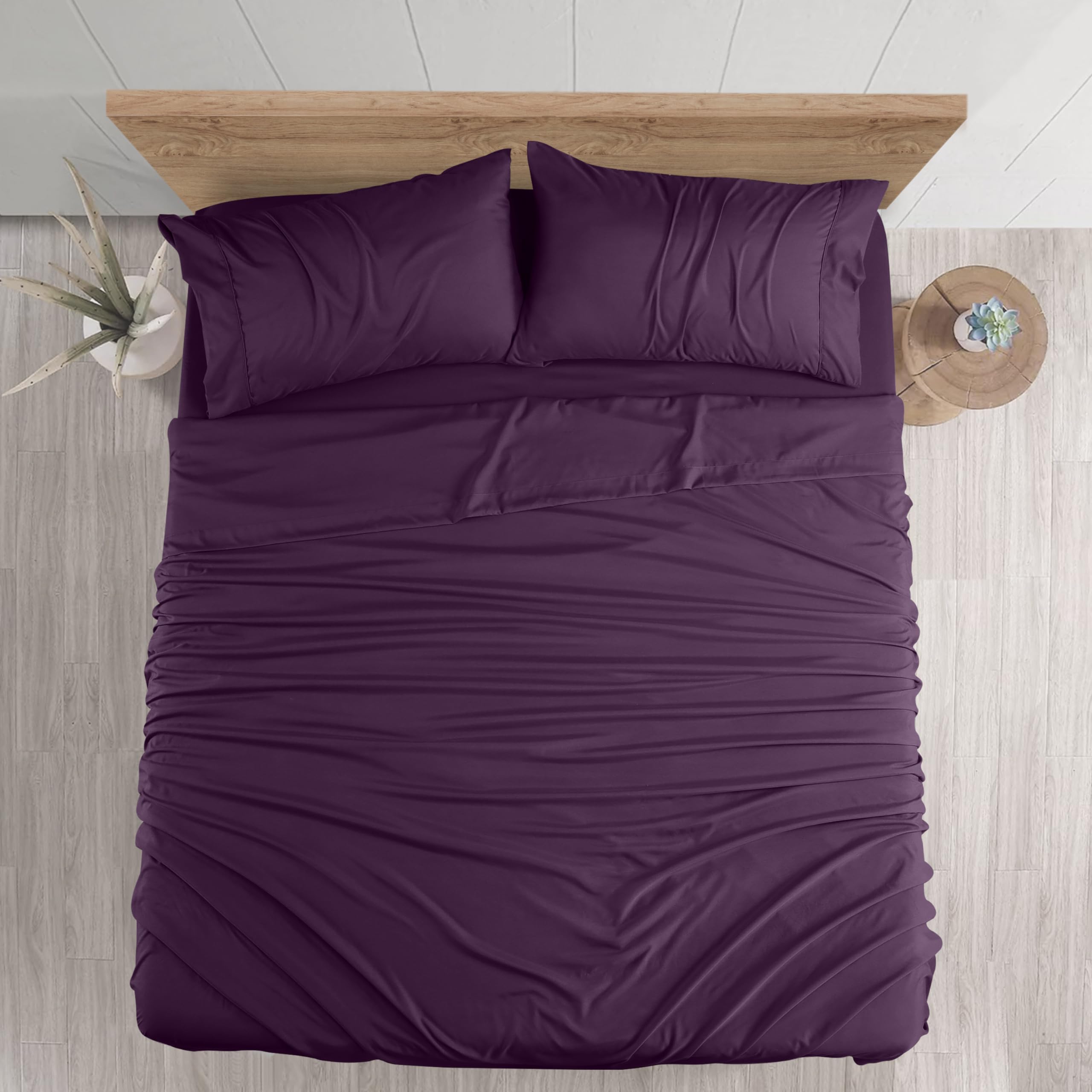 Foto 4 pulgar | Juego De Sábanas Utopia Bedding Tamaño Queen, Microfibra Cepillada - Venta Internacional.