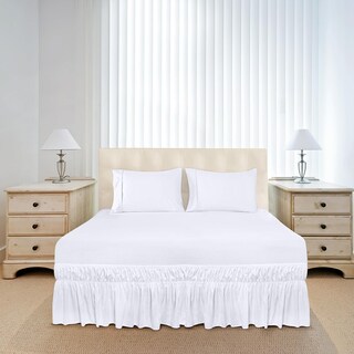 Foto 4 | Skirt Utopia Bedding Queen, Microfibra Blanca, 40 Cm De Caída - Venta Internacional.