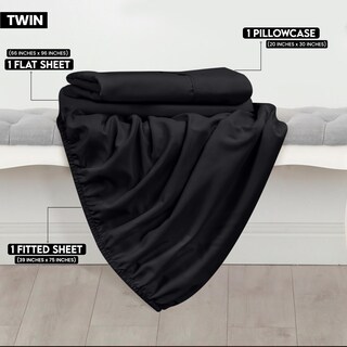 Foto 2 | Juego De Sábanas Utopia Bedding De Microfibra Cepillada, Tamaño Doble - Venta Internacional.