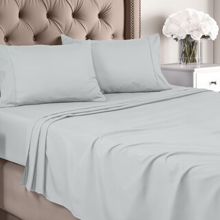 Foto 1 | Juego De Sábanas Utopia Bedding King De Microfibra Cepillada, Color Gris Claro - Venta Internacional.