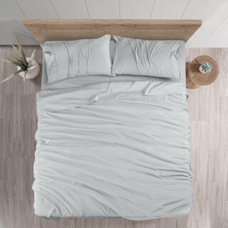 Foto 3 | Juego De Sábanas Utopia Bedding King De Microfibra Cepillada, Color Gris Claro - Venta Internacional.