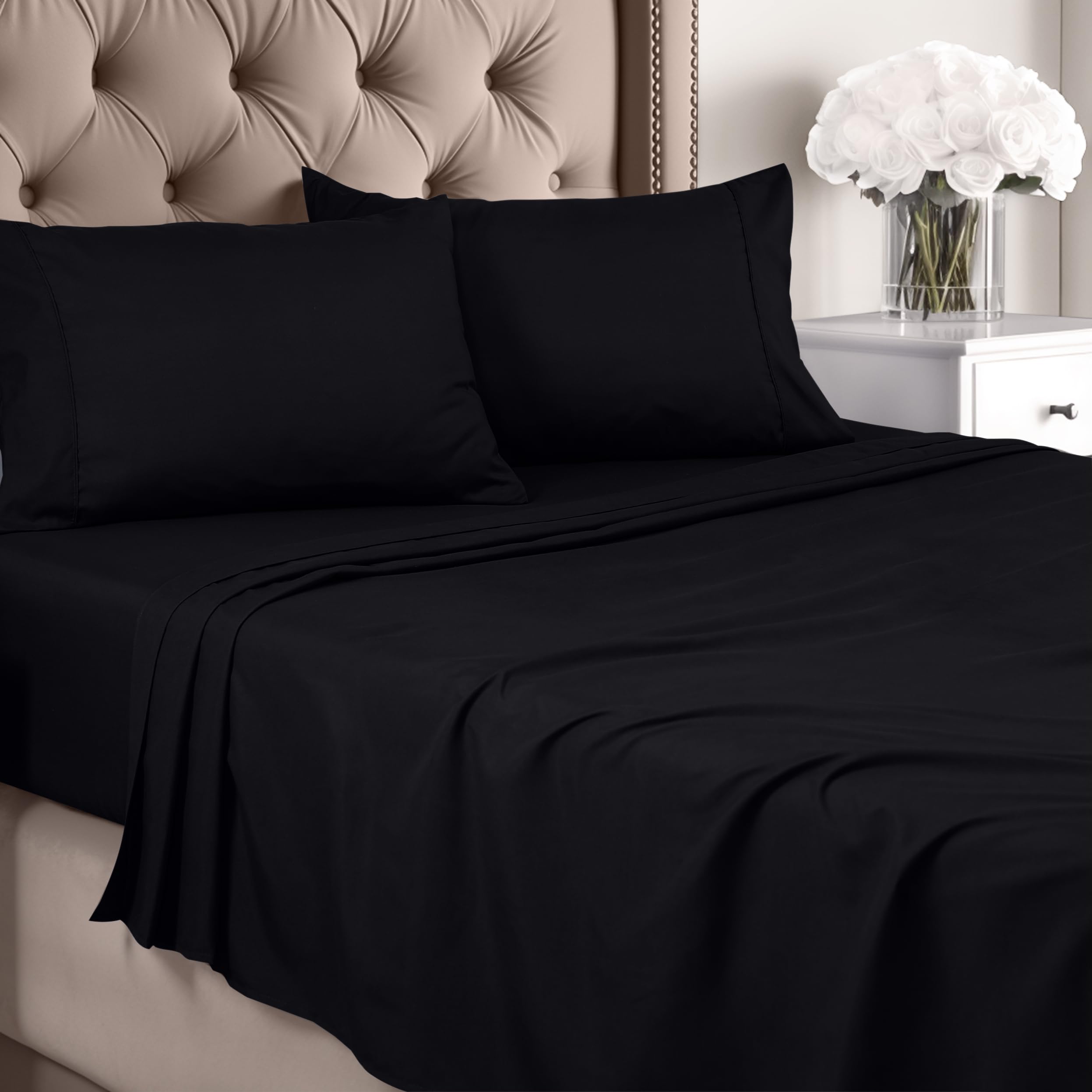 Juego De Sábanas Utopia Bedding Tamaño Queen, Microfibra Cepillada - Venta Internacional.