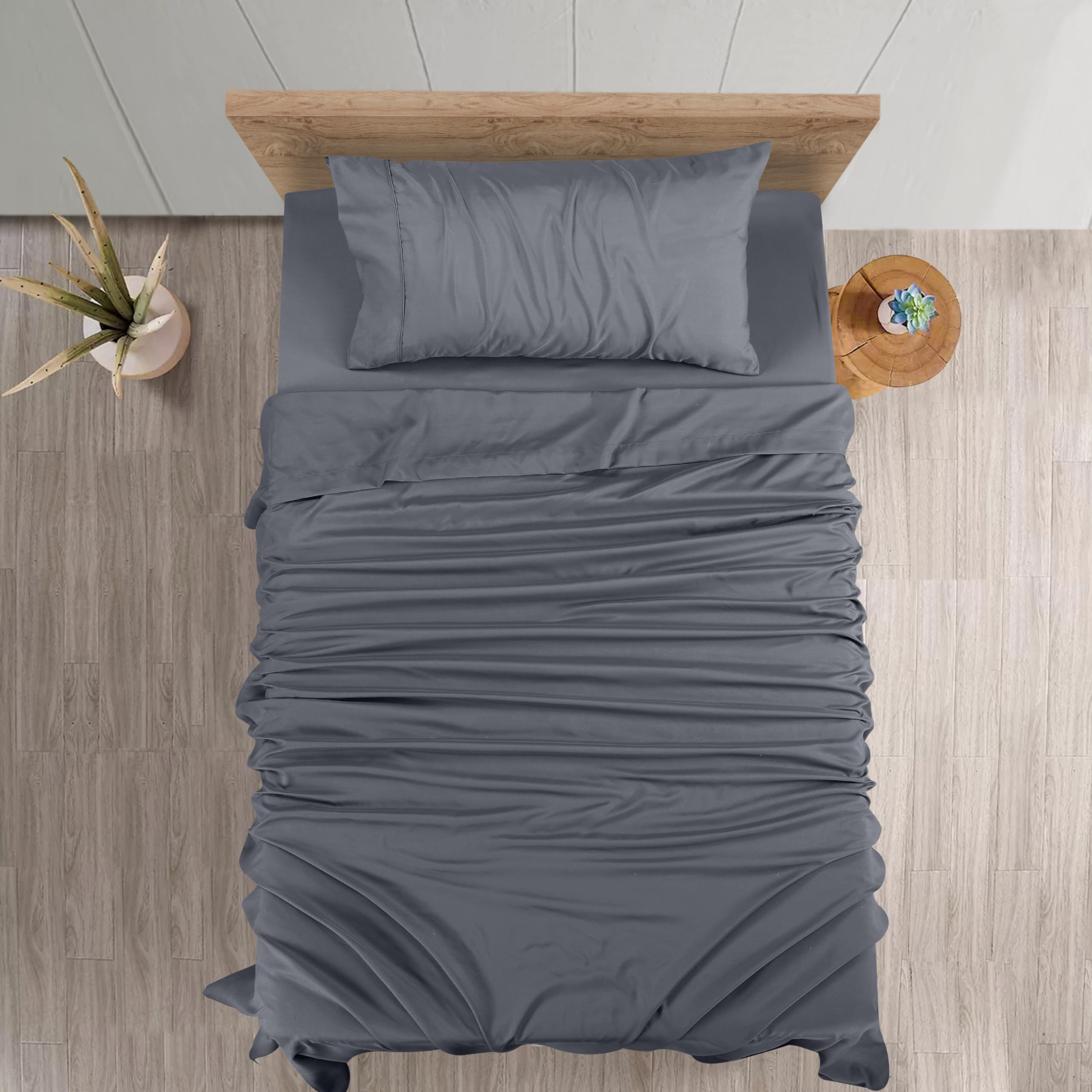 Foto 4 pulgar | Juego De Sábanas Utopia Bedding, Tamaño Doble, Microfibra Cepillada - Venta Internacional.