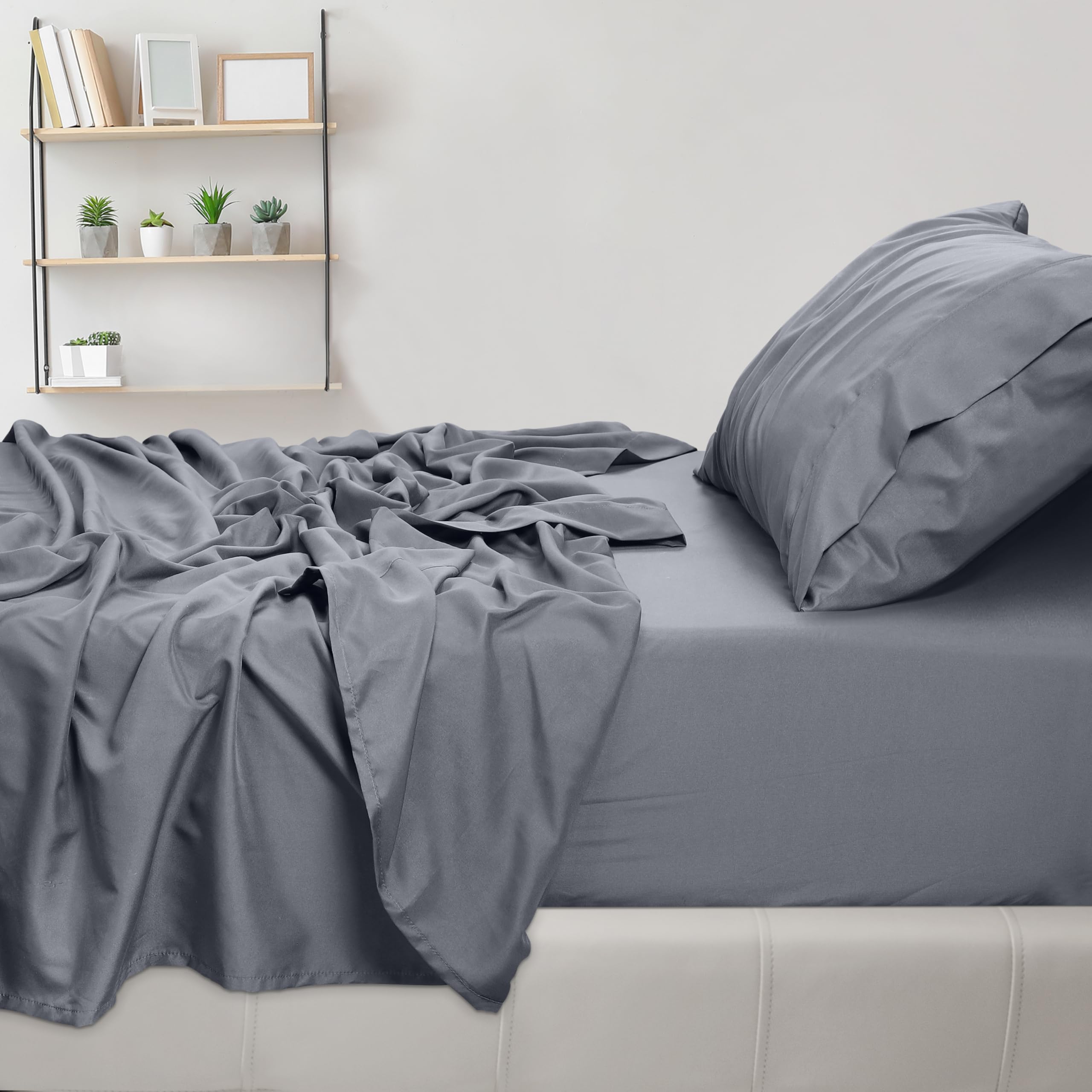 Foto 5 pulgar | Juego De Sábanas Utopia Bedding, Tamaño Doble, Microfibra Cepillada - Venta Internacional.