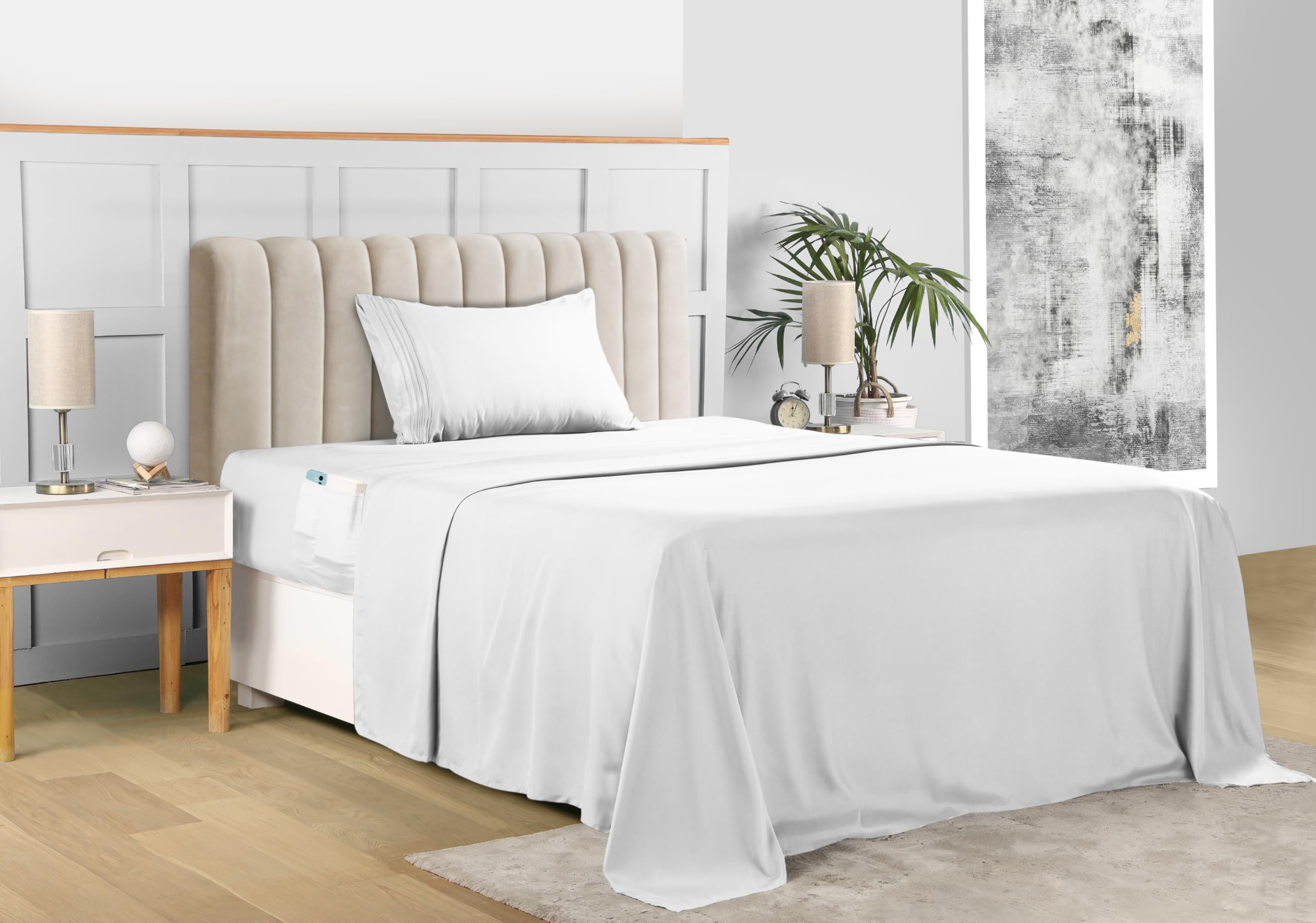 Foto 4 pulgar | Juego De Sábanas Utopia Bedding De Microfibra Suave, 3 Piezas, Color Blanco - Venta Internacional.