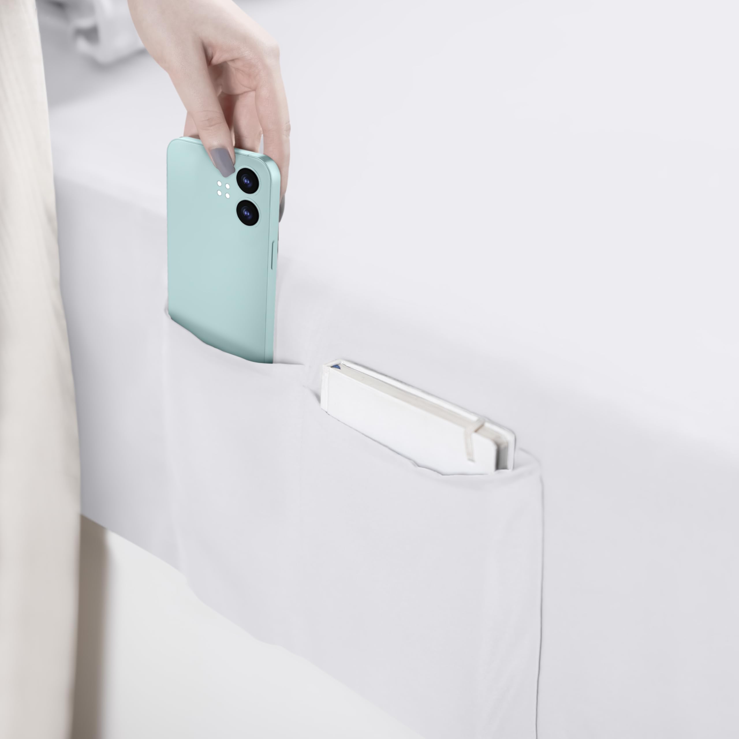 Foto 5 | Juego De Sábanas Utopia Bedding De Microfibra Suave, 3 Piezas, Color Blanco - Venta Internacional.