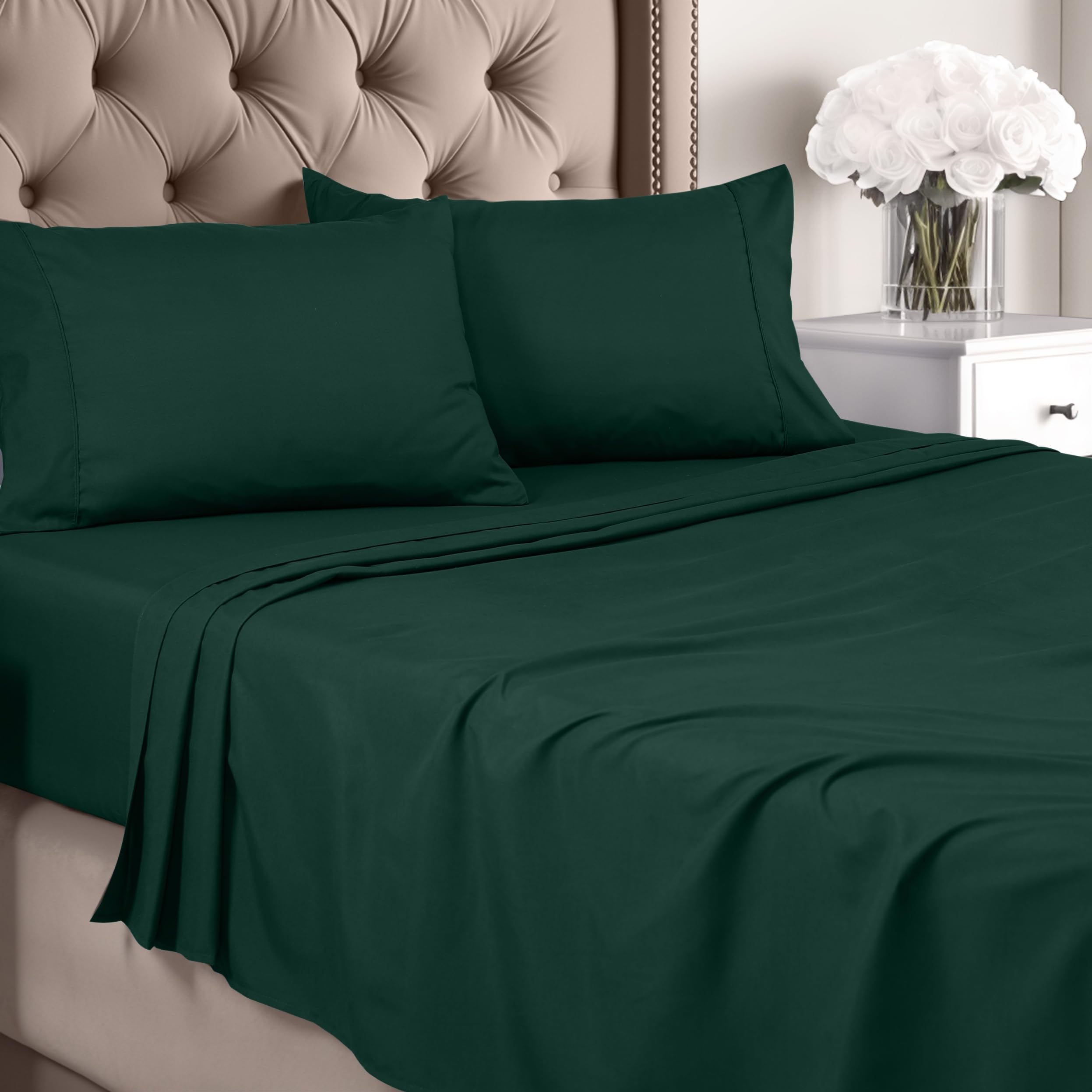 Juego De Sábanas Utopia Bedding Tamaño Queen De Microfibra Cepillada - Venta Internacional.