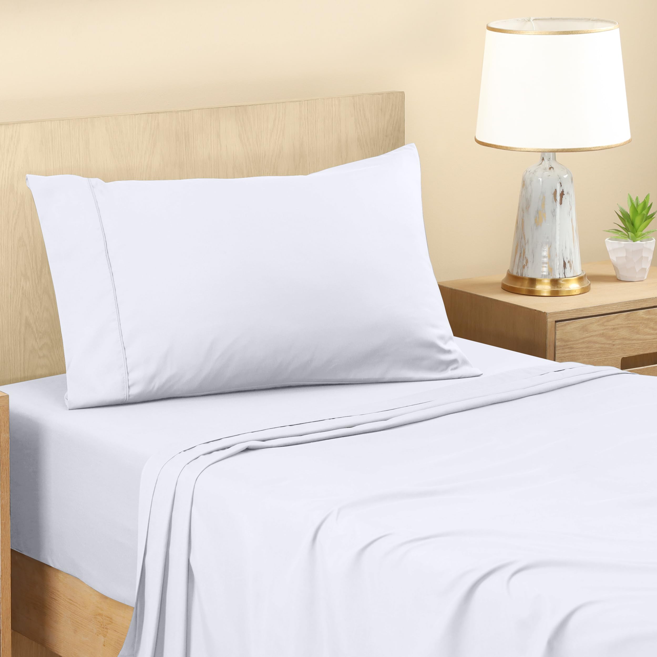 Juego De Sábanas Utopia Bedding De Microfibra Cepillada, Tamaño Doble - Venta Internacional.
