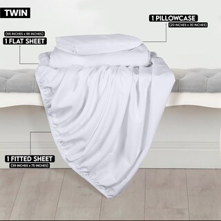 Foto 2 | Juego De Sábanas Utopia Bedding De Microfibra Cepillada, Tamaño Doble - Venta Internacional.