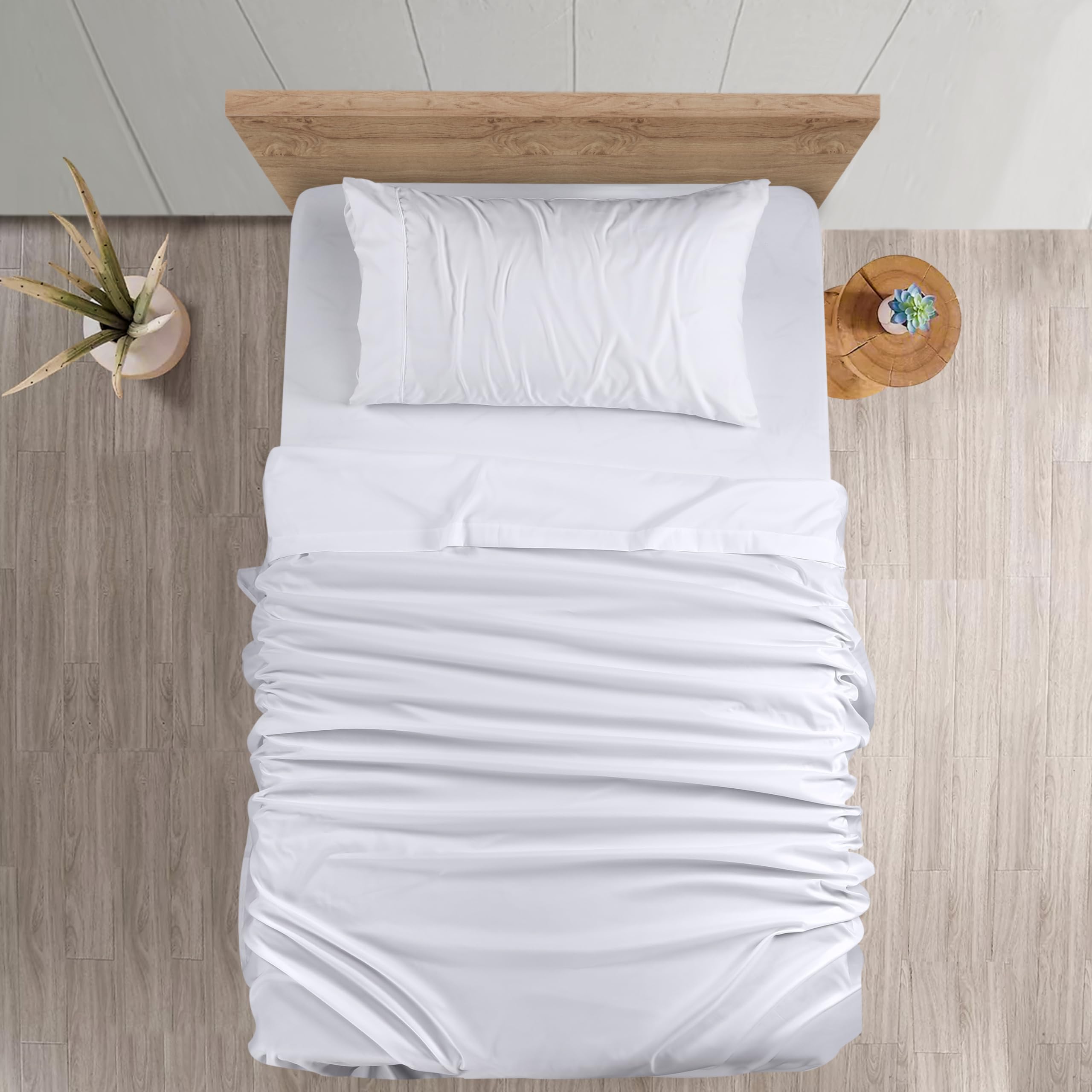 Foto 4 pulgar | Juego De Sábanas Utopia Bedding De Microfibra Cepillada, Tamaño Doble - Venta Internacional.