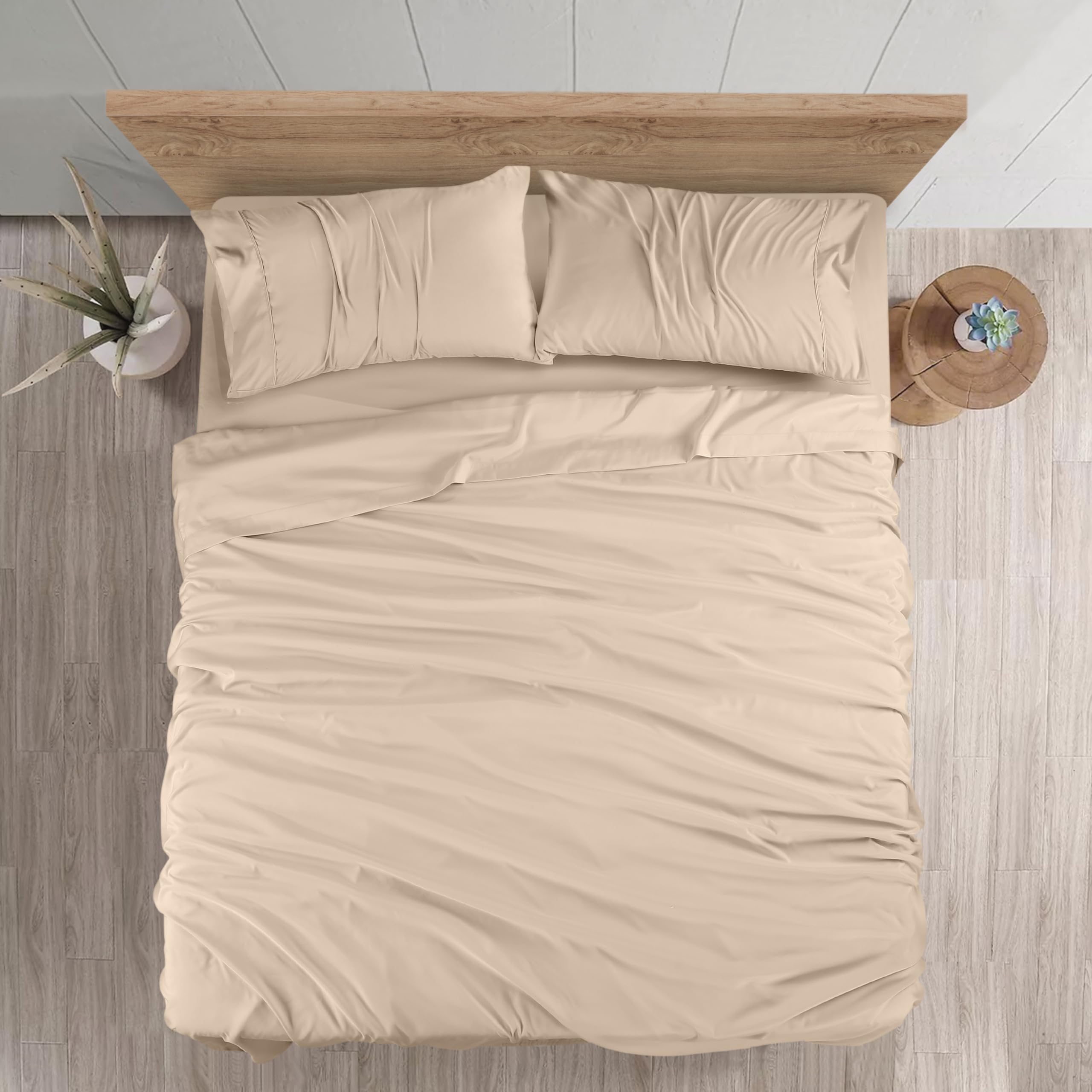 Foto 4 pulgar | Juego De Sábanas Utopia Bedding King Size De Microfibra Cepillada - Venta Internacional.