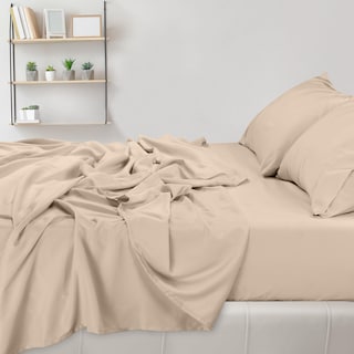 Foto 4 | Juego De Sábanas Utopia Bedding Queen De Microfibra Cepillada, Color Beige - Venta Internacional.