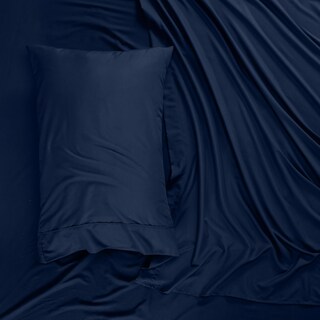 Foto 5 | Juego De Sábanas Utopia Bedding De Microfibra Totalmente Cepillada, Color Azul Marino - Venta Internacional.