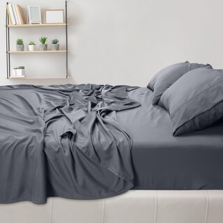 Foto 4 | Juego De Sábanas Utopia Bedding King De Microfibra Cepillada, Color Gris - Venta Internacional.