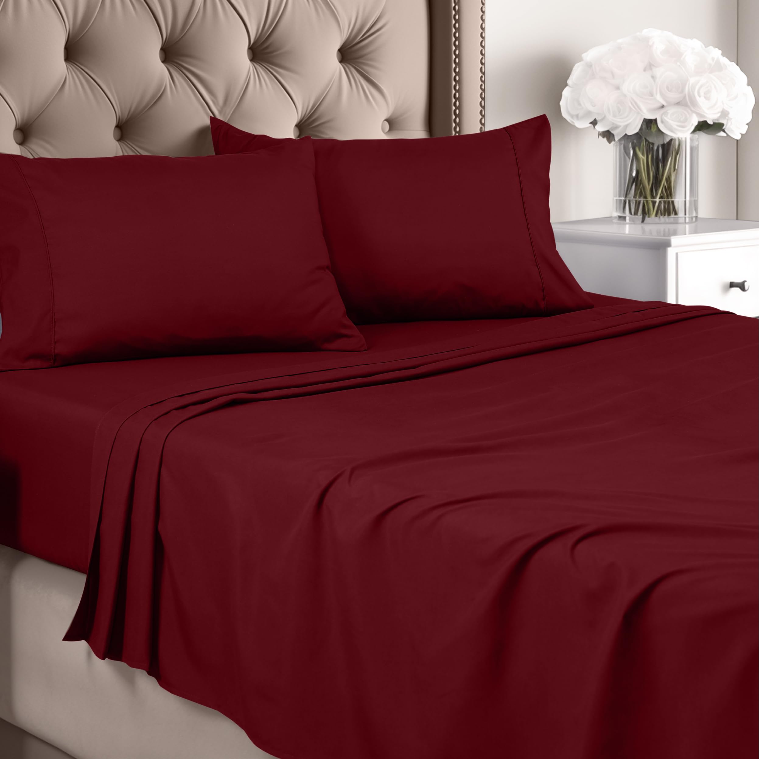 Juego De Sábanas Utopia Bedding Tamaño Queen, Microfibra Cepillada - Venta Internacional.