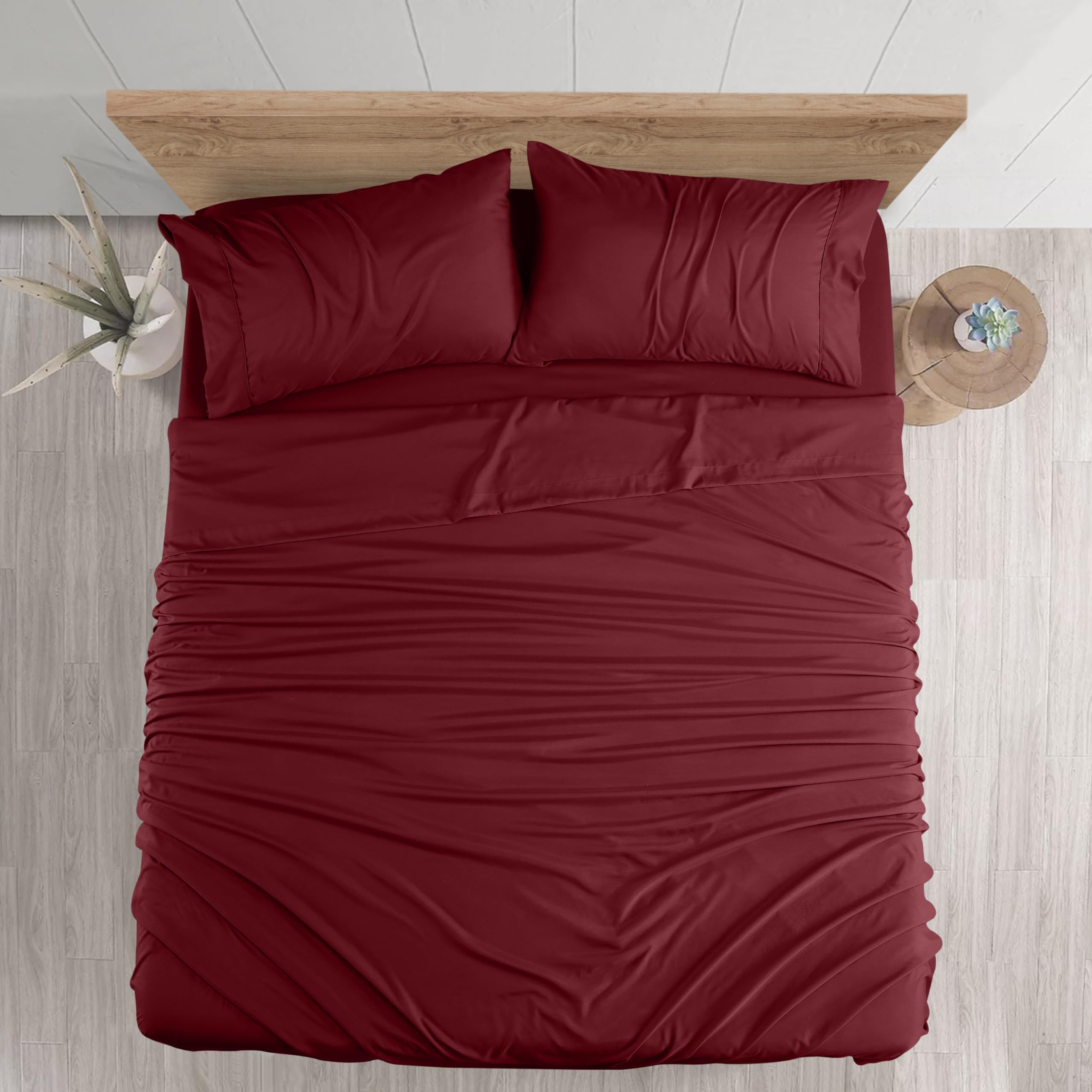 Foto 4 pulgar | Juego De Sábanas Utopia Bedding Tamaño Queen, Microfibra Cepillada - Venta Internacional.