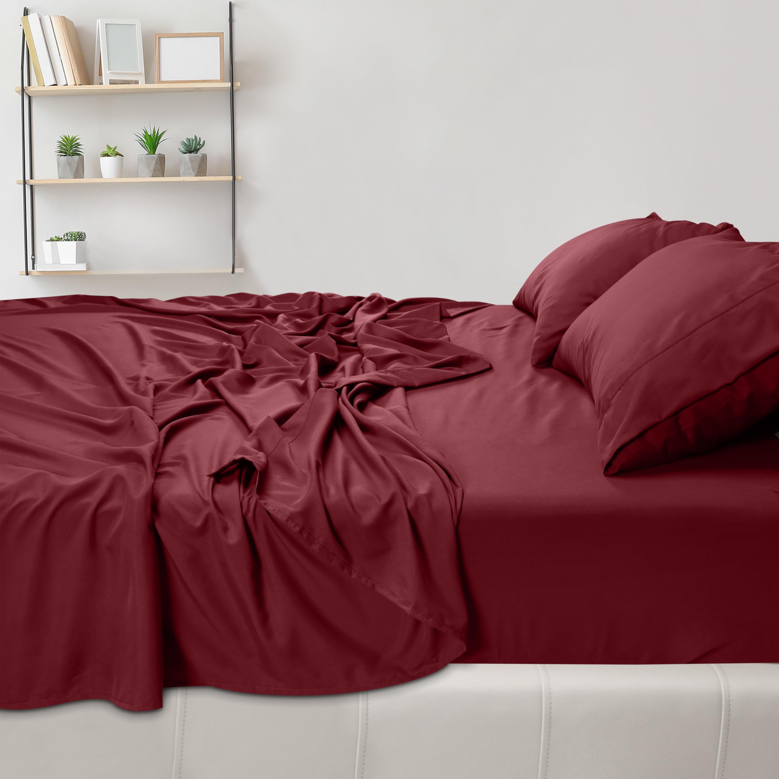 Foto 5 pulgar | Juego De Sábanas Utopia Bedding Tamaño Queen, Microfibra Cepillada - Venta Internacional.