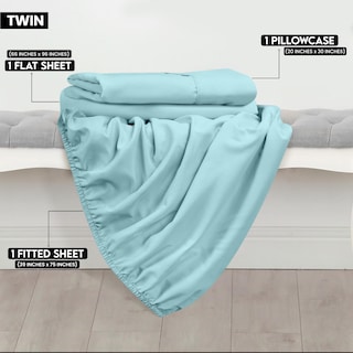 Foto 2 | Juego De Sábanas Utopia Bedding, Tamaño Doble, Microfibra Cepillada - Venta Internacional.