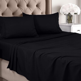 Foto 1 | Juego De Sábanas Utopia Bedding De Microfibra Totalmente Cepillada, Color Negro - Venta Internacional.